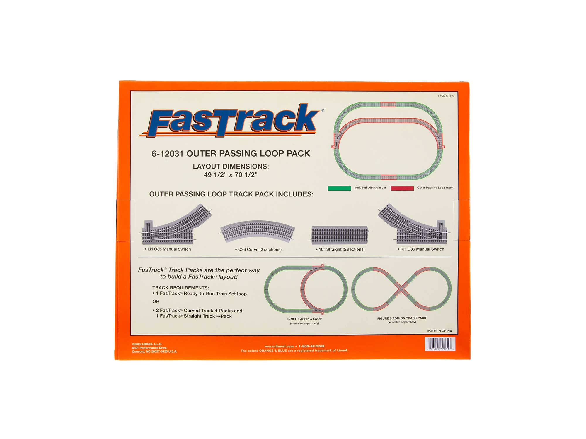 Lionel fastrack dimensions best sale